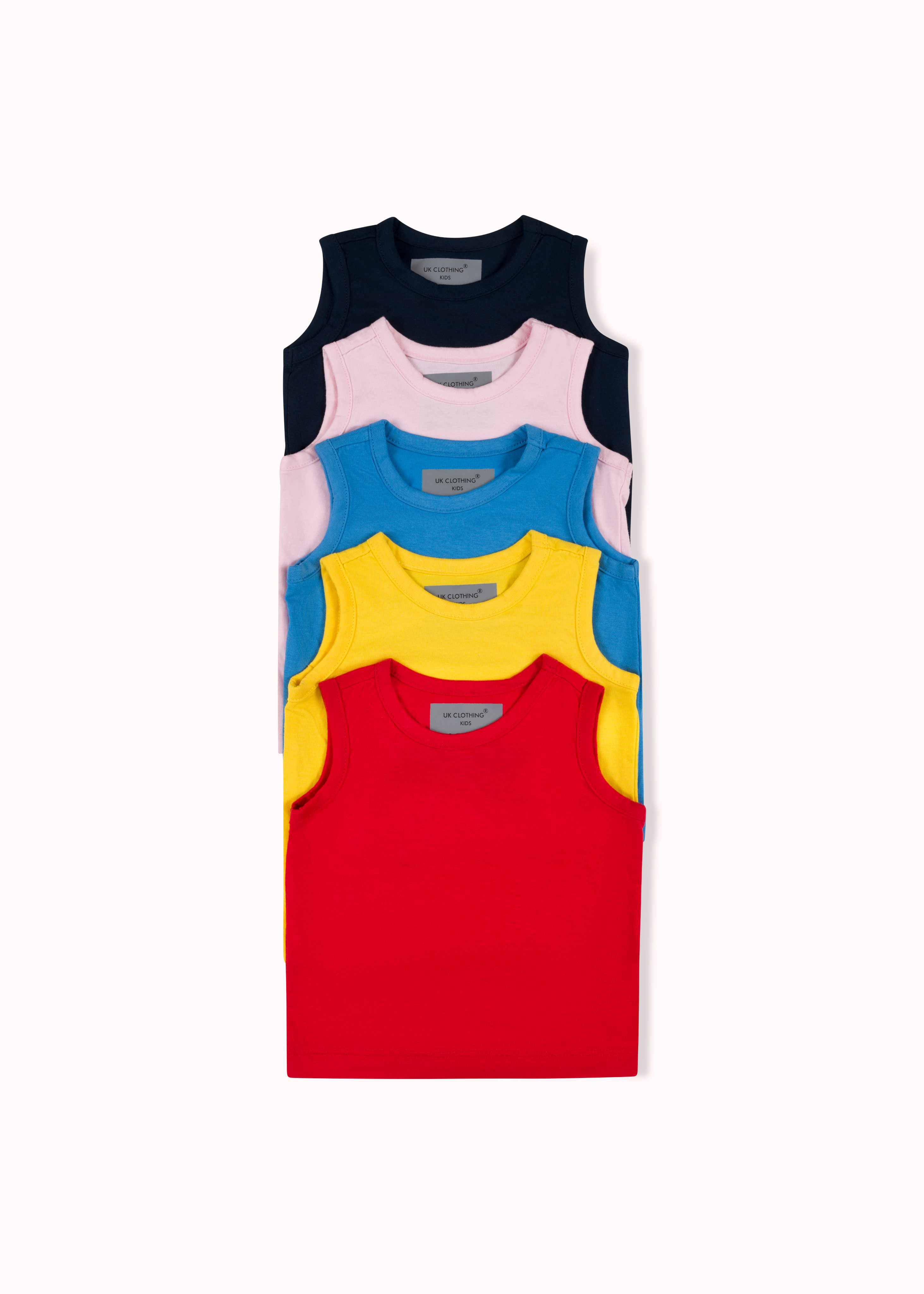 5 pack solid vest