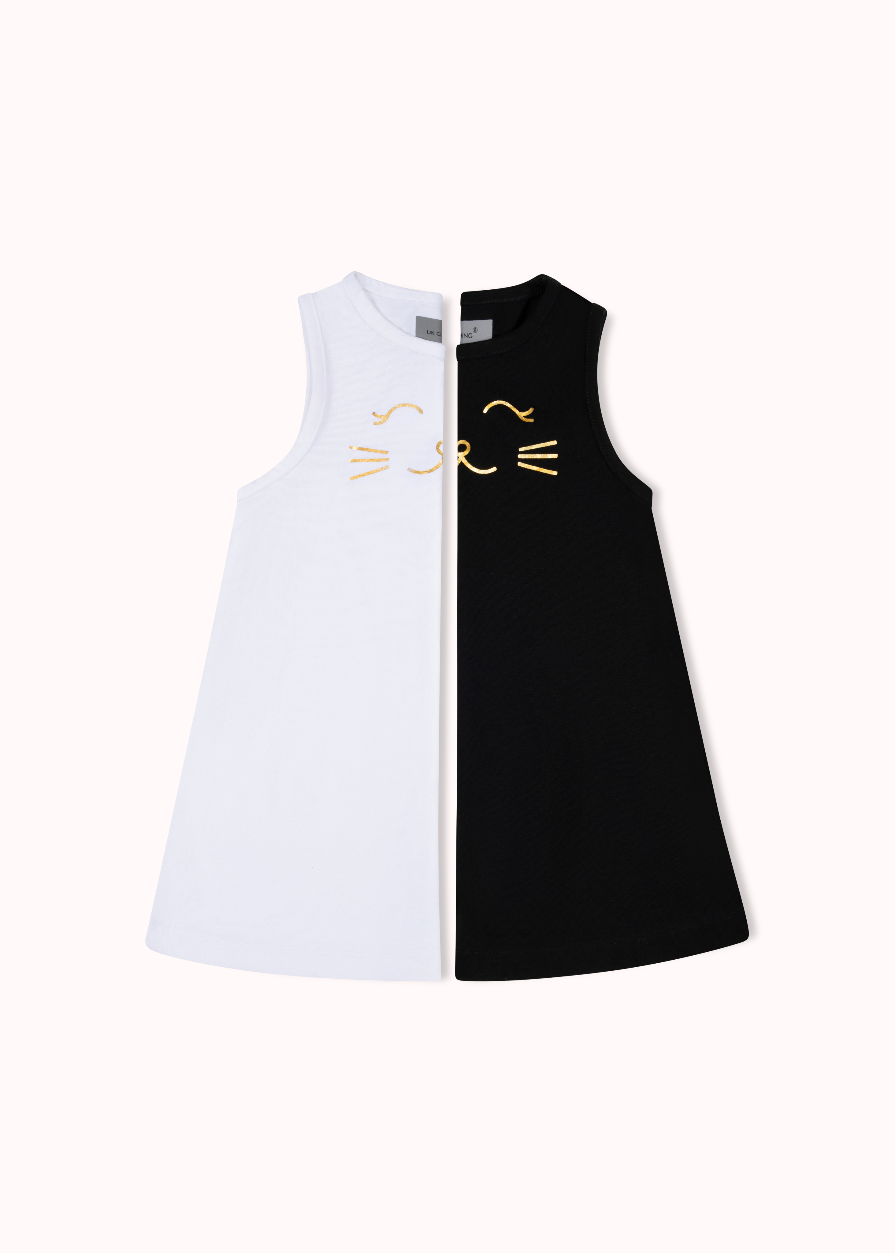 2 Pack printed A-line girls dress