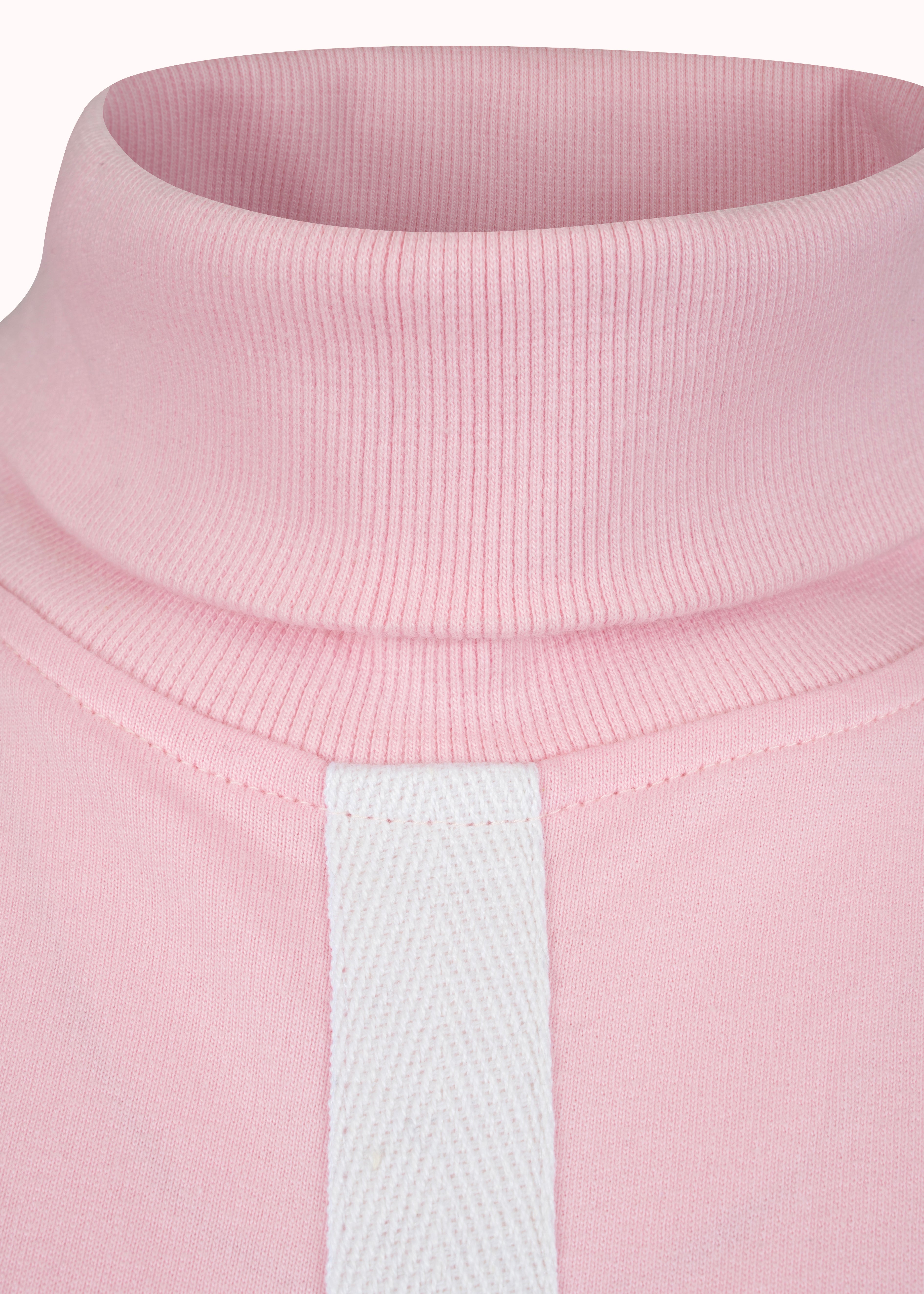 Mauve morn loop knit cotton sweatshirt