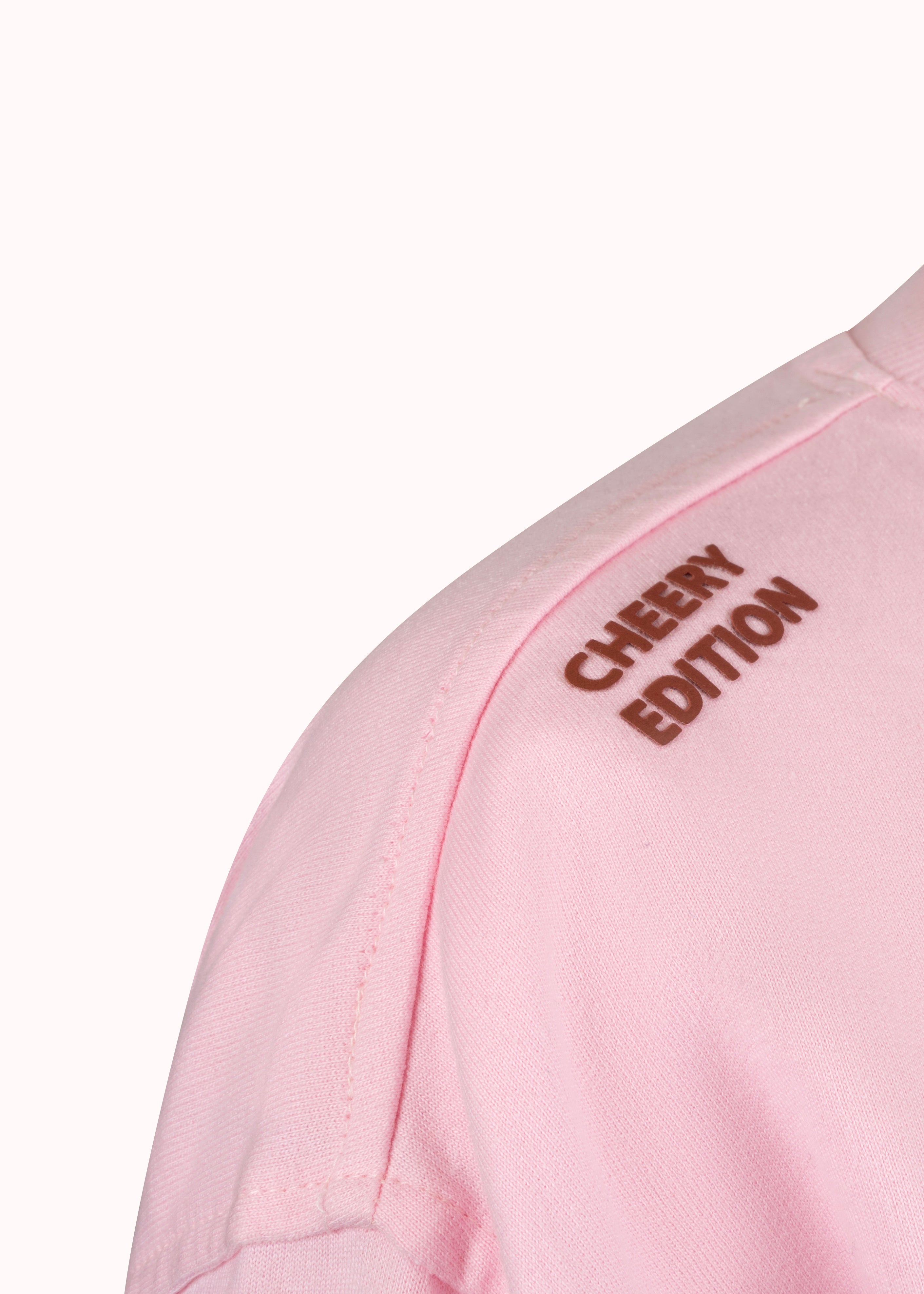Mauve morn loop knit cotton sweatshirt