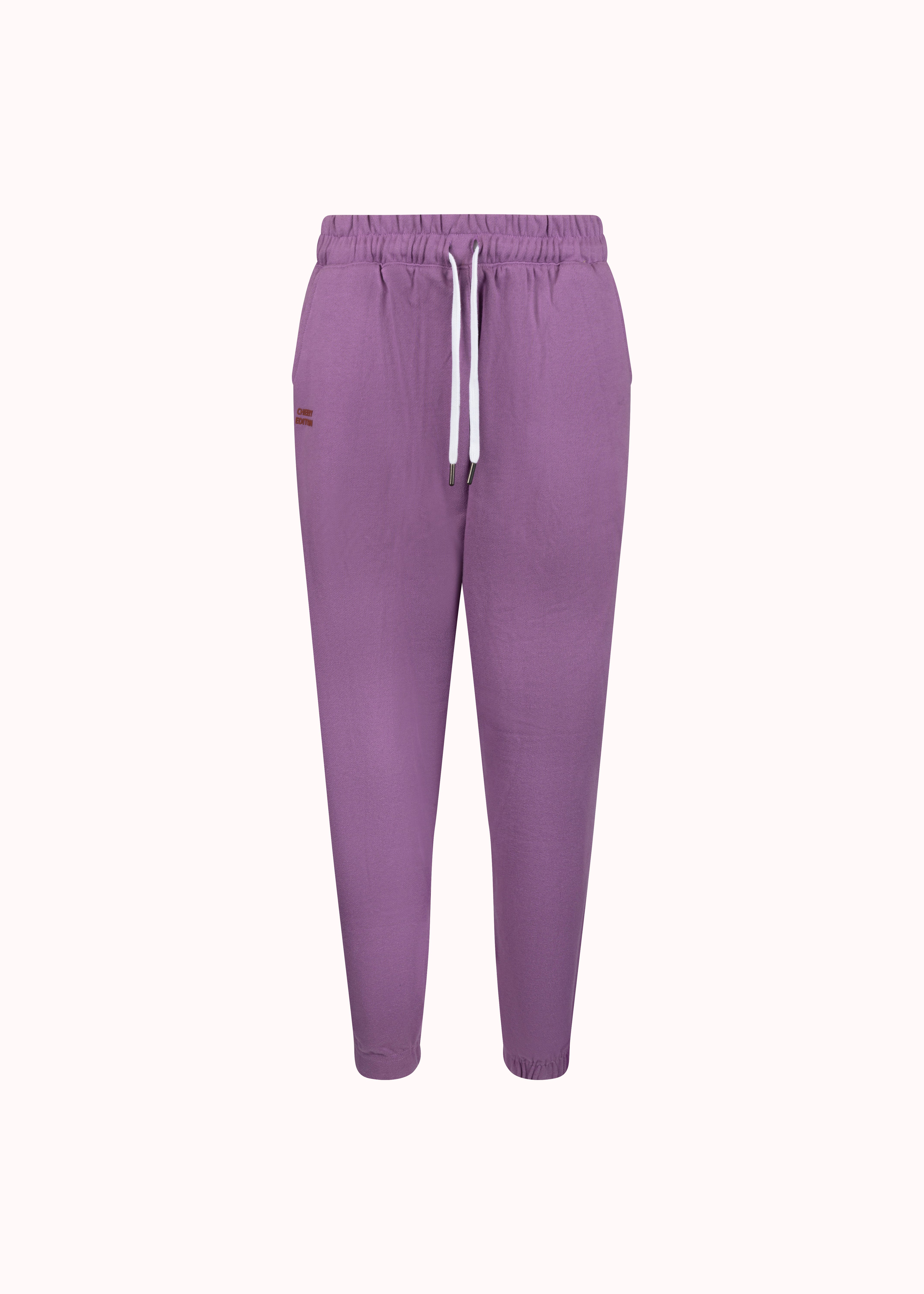 Lavender solid cotton jogger