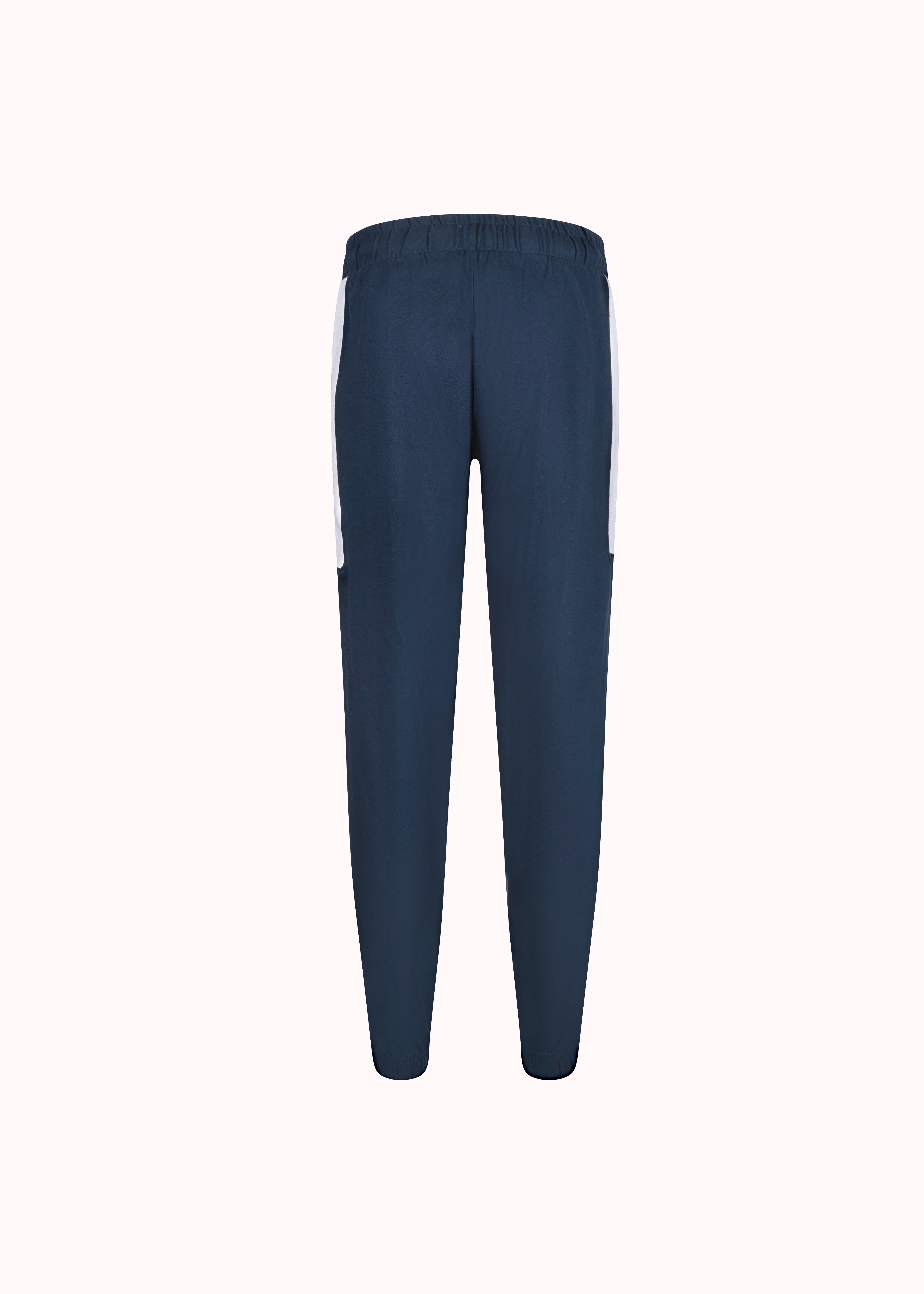 Medieval blue cut and sew cotton jogger
