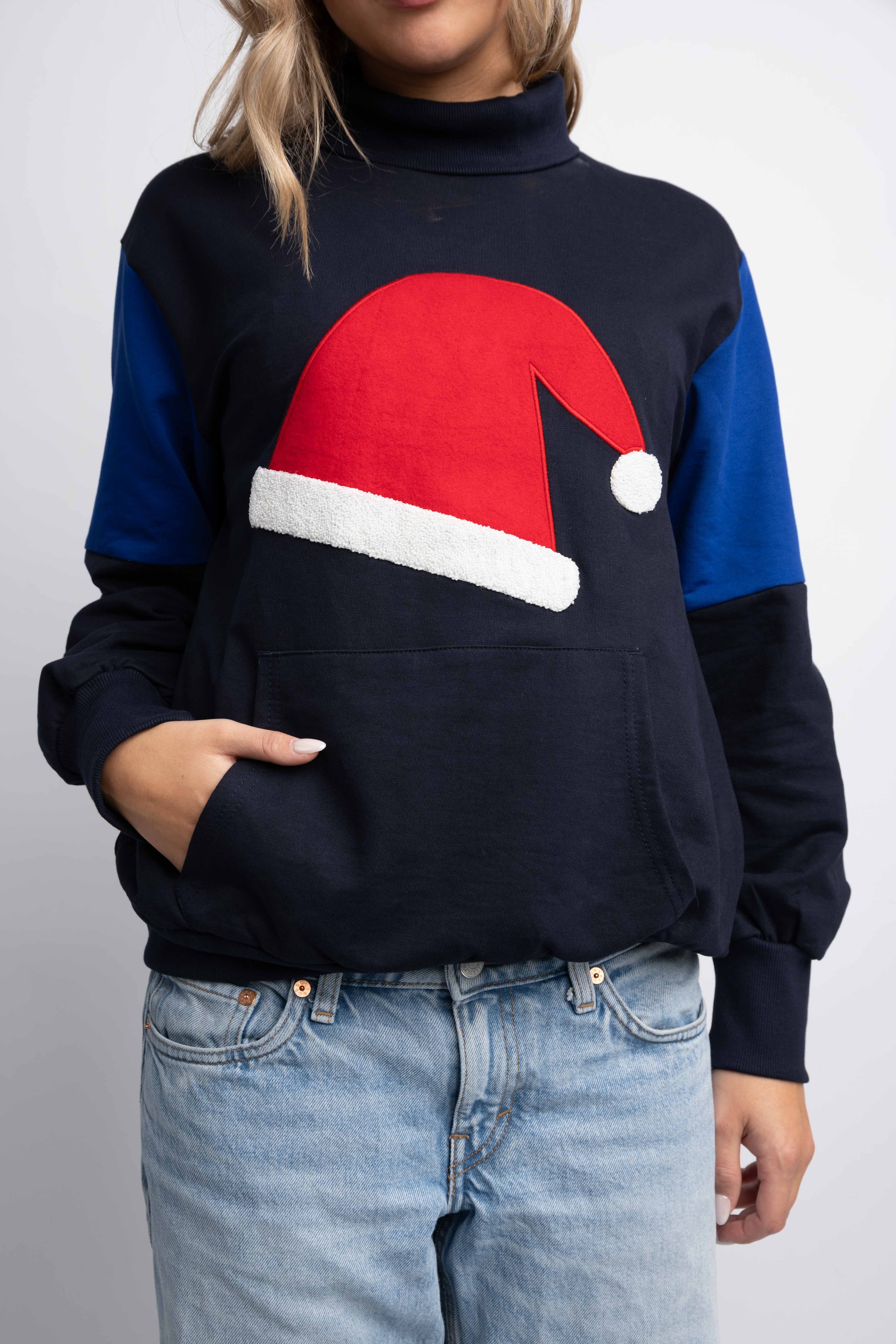 HIGH NECK CHRISTMAS SWEATSHIRT