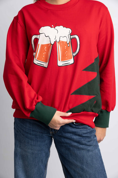 ROUND NECK CHRISTMAS SWEATSHIRT